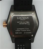 Reloj Locman Hombre Stealth 300M in Carbono 0216V4-CBCB5N0S2K - 0216V4-CBCB5N0S2K